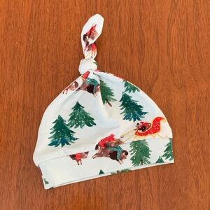 🍊5/$25 NWOT Angel Dear Festive Sleigh and Tree Knot Hat size 0-3m